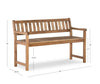 Catalan Bench Patio Seat - Teak|Banc Catalan pour la terrasse - teck
