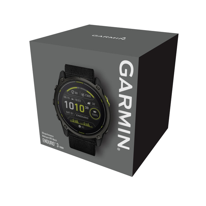 Garmin Enduro 3 Solar GPS Smartwatch – 51 mm Titanium, Sapphire Lens, Ultra-Performance Multi-Band GPS, 90-Day Battery Life