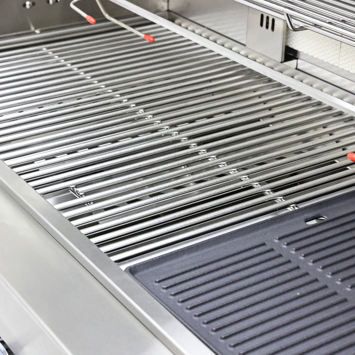 FORNO Bulnes Outdoor Kitchen 84,000 BTU Stainless Steel BBQ with Black Granite Countertops - FODKT2520BLK