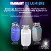 BrightDIAMOND 3/4HP Quietest Waste Disposer, LED Cabinet Light, Corded & Air Switch, MoonStone - WDD075TA2MS Food Disposer | BrightDIAMOND 3/4 HP Broyeur ultra-silencieux, DEL sous armoire, cordon/interrupteur, Blanc- WDD075TA1BO