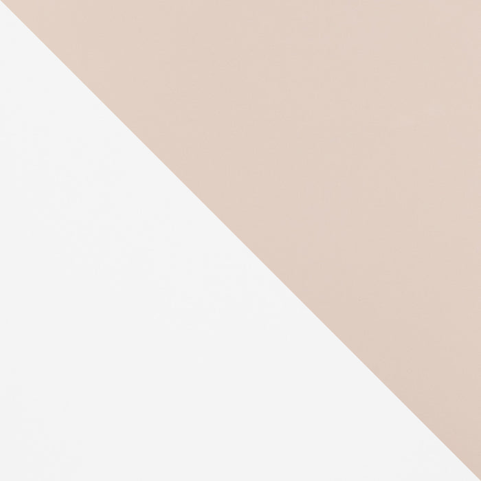 Amara Modern 20\" Nightstand in Pale Rose and White (1-Drawer)