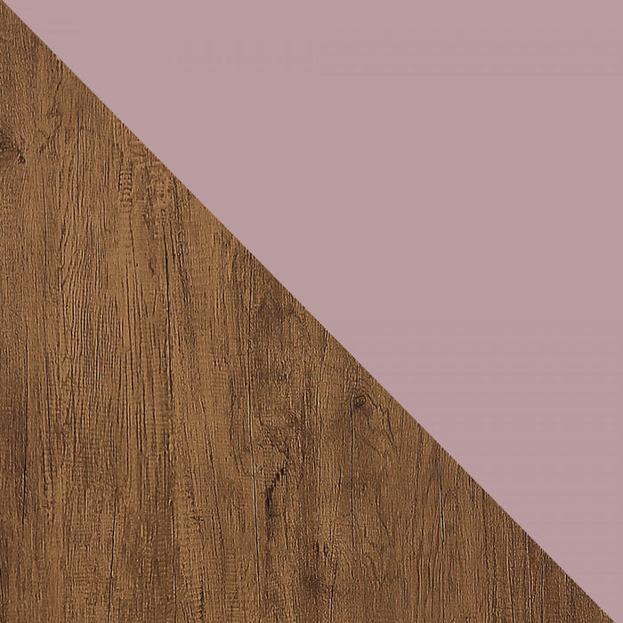 Rockefeller Mid-Century Modern 2-Piece Dresser Set in Pink