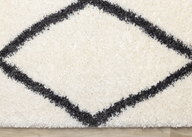 Fairmont White Grey Trellis Rug, 5'3\" x 7'7\" Indoor Area Rug