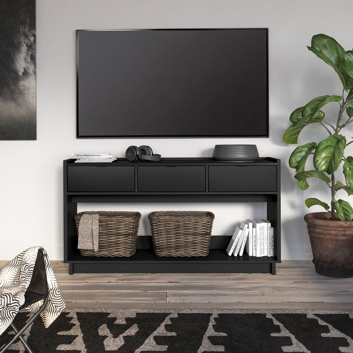 Prepac Simply Modern Buffet Console - Black