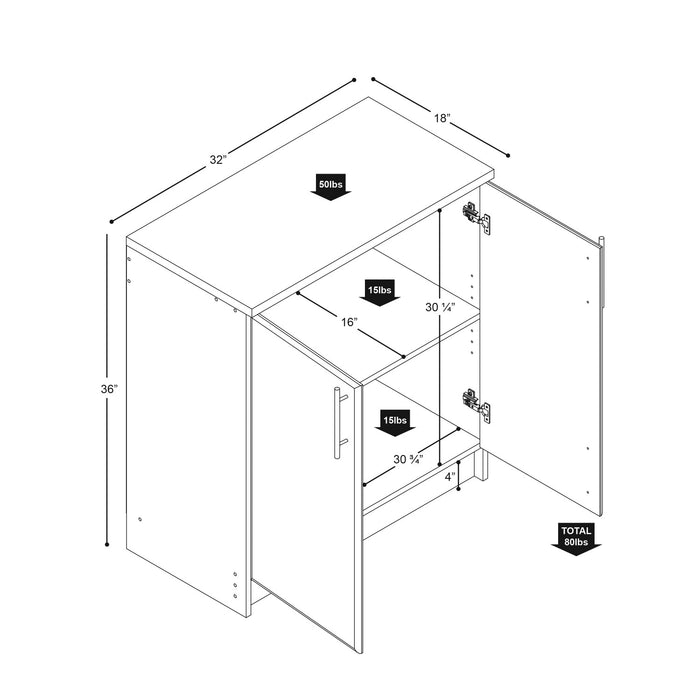 Elite 32\" Cabinet - Black