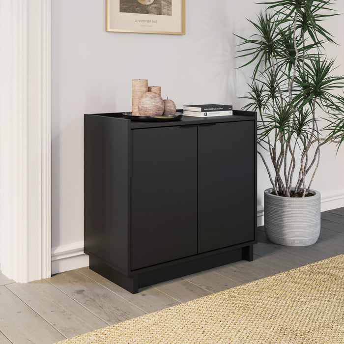 Prepac Simply Modern 2-Door Console Buffet - Black