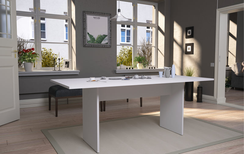Manhattan Comfort Nomad 67.91\" Modern Dining Table - White