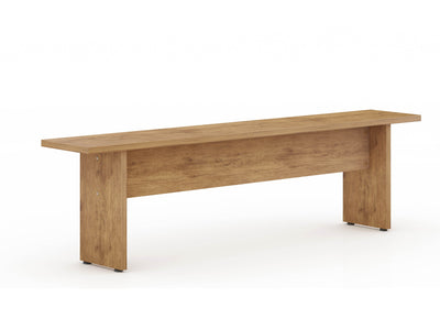 Manhattan Comfort Nomad 67.91" Rustic Country Dining Bench - Natural|Banc champêtre rustique Nomad de Manhattan Comfort de 67,91 po pour la salle à manger - naturel