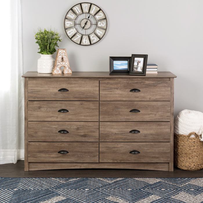 Salt Spring 8-Drawer Dresser - Drifted Grey