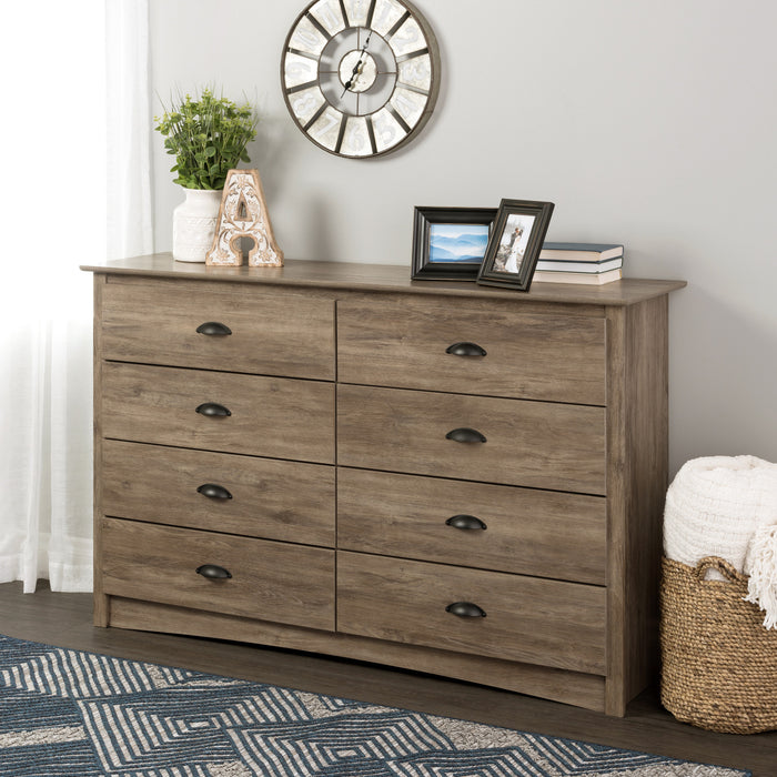 Salt Spring 8-Drawer Dresser - Drifted Grey