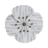 Metal 18\" Wall Flower - White
