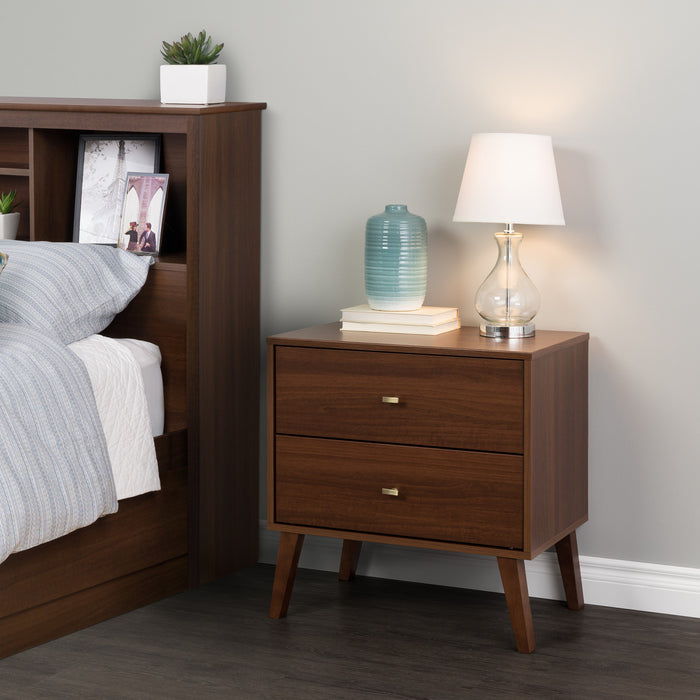 Milo 2-Drawer Nightstand - Cherry