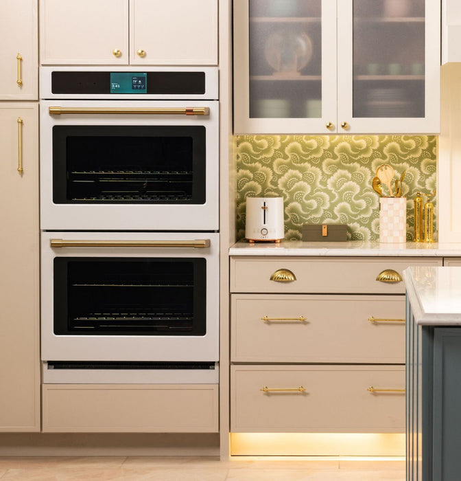 CAFÉ Professional Series 30\" Smart Built-In Convection Double Wall Oven – Matte White - CTD90DP4ZW2