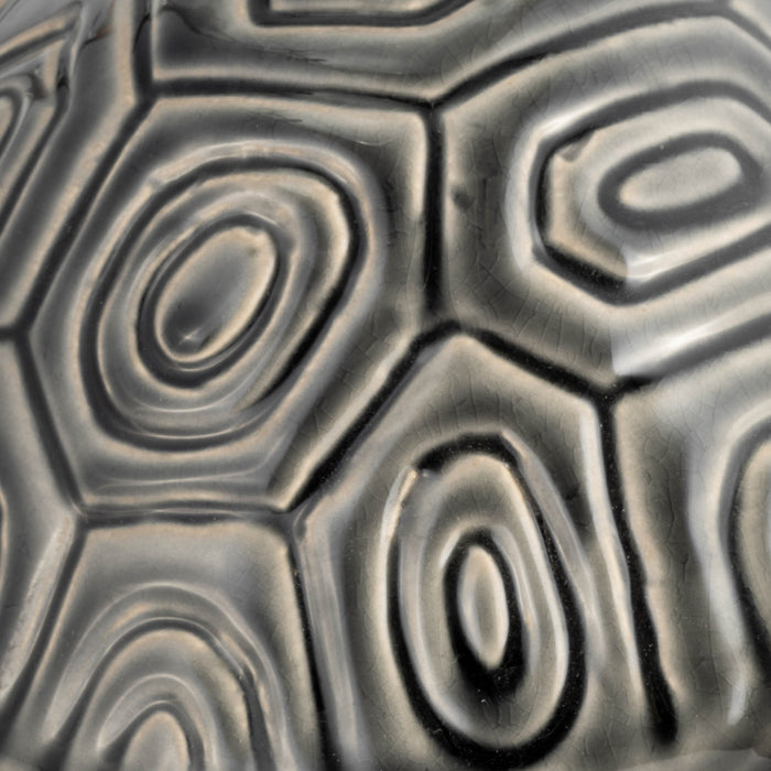 Ceramic 13\" Tortoise - Grey