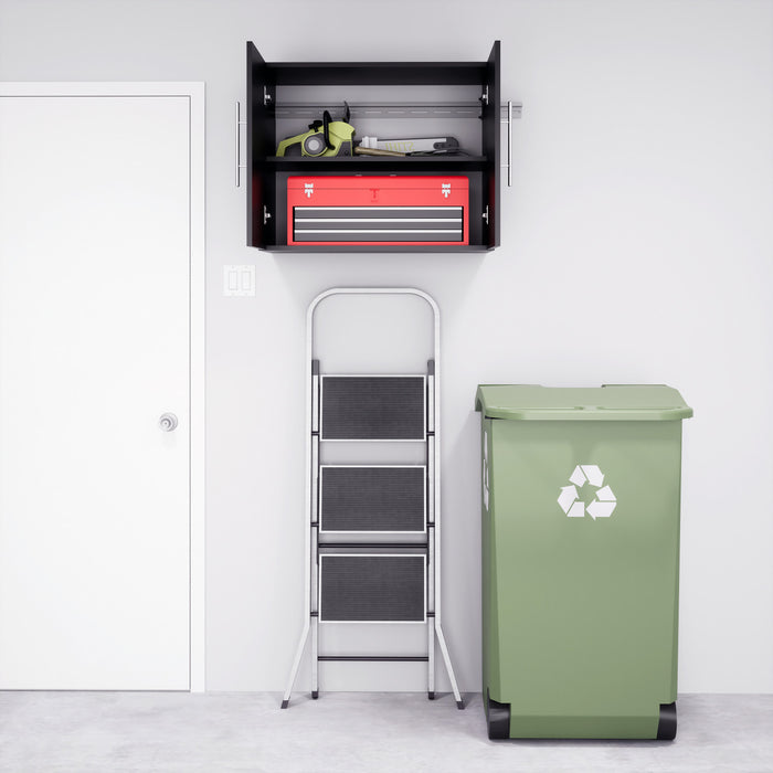 Hangups 30\" Upper Storage Cabinet - Black