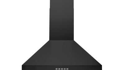 Hauslane 30" Convertible Wall-Mount Range Hood Matte Black - WM-530BLK-30P|Hotte de cuisinière murale convertible Hauslane de 30 po en noir mat - WM-530BLK-30P