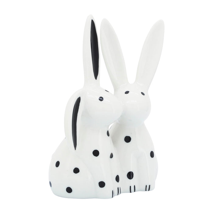 Porcelain 7\" Kissing Bunnies