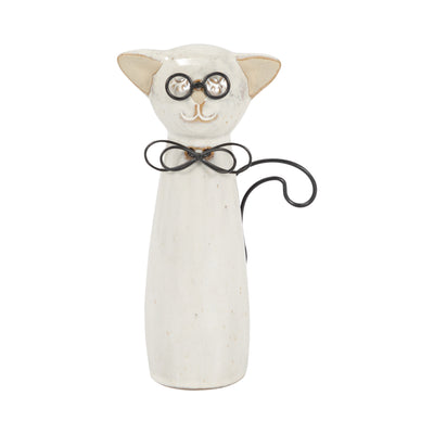 Ceramic 7" Cat - Beige|Chat de 7 po en céramique - beige
