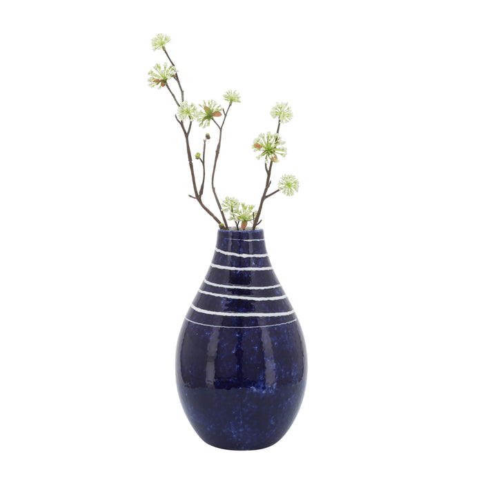 Ceramic 10\" Primeval Vase - Blue