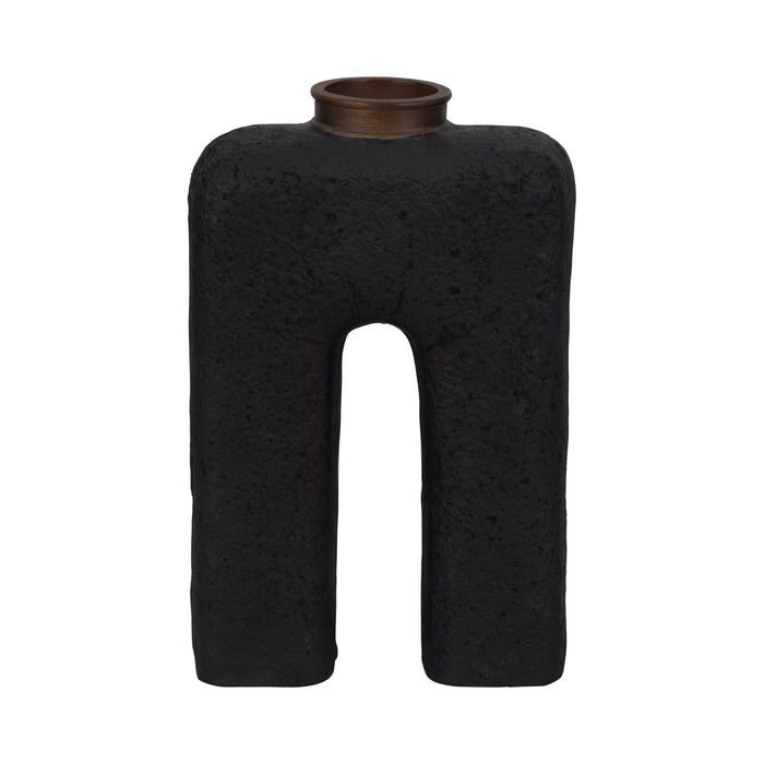 Ecomix 15\" Abstract Vase - Black