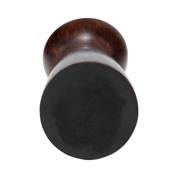 Wood 11\" Slanted Candle Holder - Brown