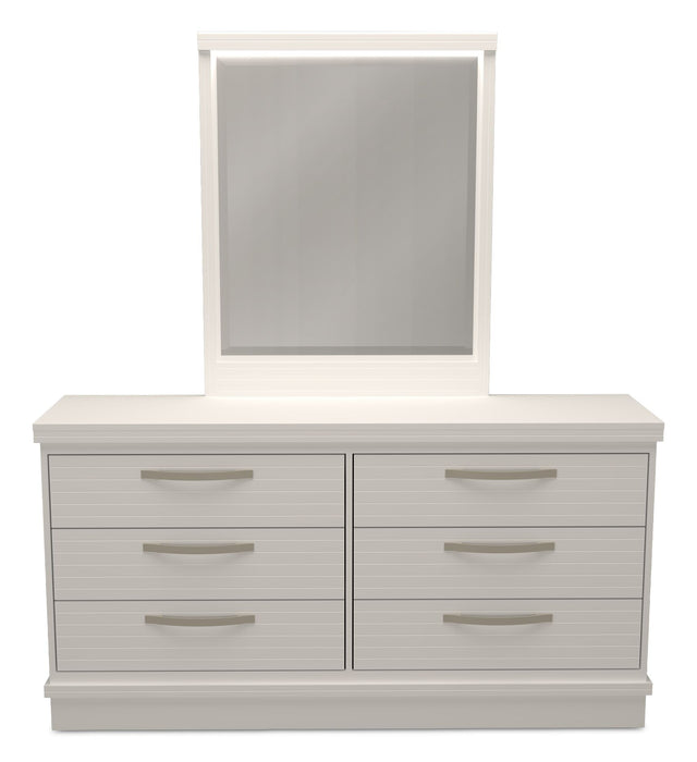 Alpine Bedroom Dresser Mirror, Made in Canada – White