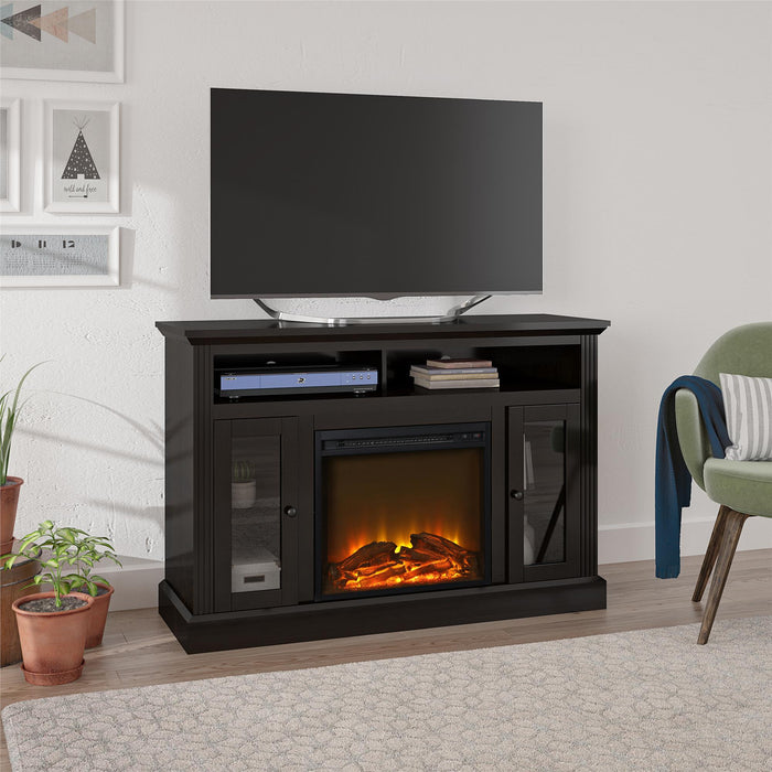 Ameriwood Home Chicago Electric Fireplace TV Console for Flat Screen TVs up to 50\" - Espresso