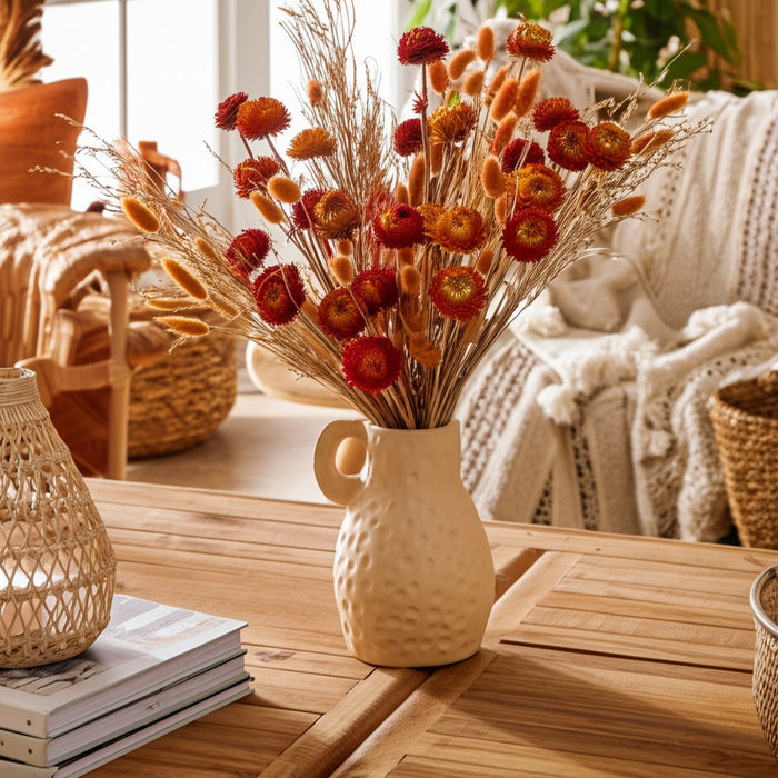 Teracotta 10\" Texture Vase