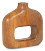 Wood 7" Open Cut-Out Vase - Natural | Vase de 7 po en bois avec découpe - naturel