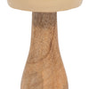 Wood 8" Coned Mushroom - Ivory|Champignon conique de 8 po en bois - ivoire