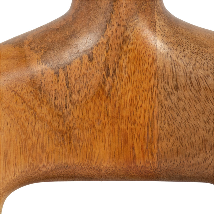 Wood 6\" Coned Mushroom - Burnt Orange