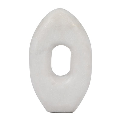 Marble 9" Oval Sculpture - White|Sculpture ovale de 9 po en marbre - blanche