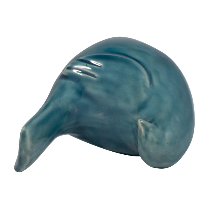 Ceramic 5\" Side View Bird - Blue