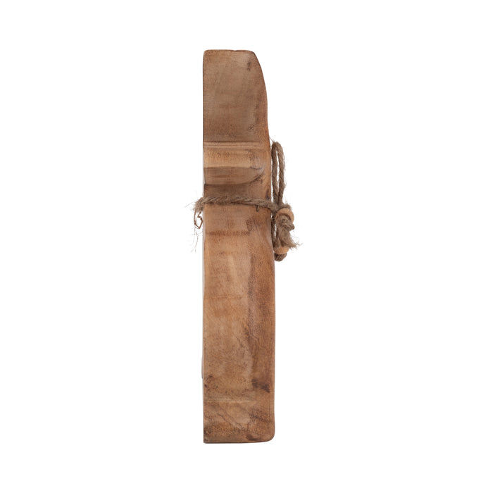 Mango Wood 8\" Bunny - Brown