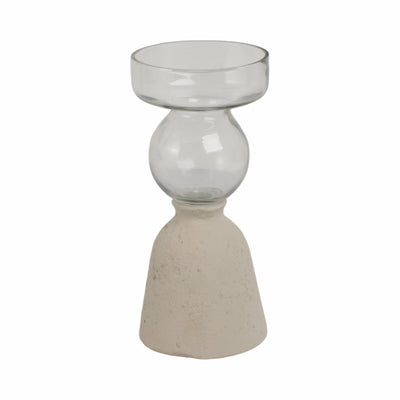 Ecomix Glass 9" Vase - Ivory|Vase Ecomix de 9 po en verre - ivoire