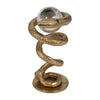 Metal 7\" Snake Coil with Acrylic Ball - Gold