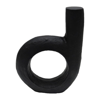 Metal 9" Looped Sculpture - Black|Sculpture boucle de 9 po en métal - noire