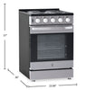 Kenmore 24” Front Control Freestanding Coil Electric Range – Stainless Steel - KKCTR24-FC-SS | Cuisinière électrique amovible Kenmore de 24 po avec commandes à l’avant et éléments en serpentin - acier inoxydable - KKCTR24-FC-SS