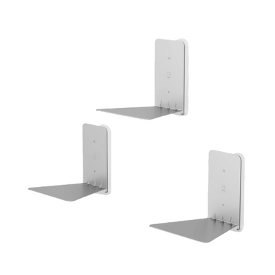 Umbra Small Modern Silver Steel Conceal Shelf - Set of 3|Petite tablette dissimulée moderne de Umbra en acier argenté - ensemble de 3