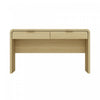 Grace Modern 54\" Office Desk in Natural Oak (2-Drawer)