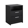 Prepac Studio Essentials 2-Drawer Nightstand - Black