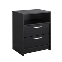 Prepac Studio Essentials 2-Drawer Nightstand - Black