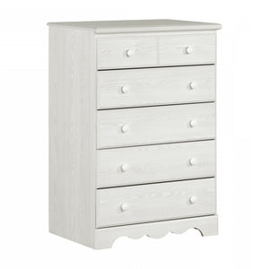 Summer Breeze 5-Drawer Chest - White Pine