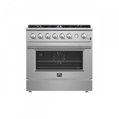 Forno Marco 36-inch Gas Range Stainless Steel, 4.32 cu.ft. -FFSGS6277-36 | Cuisiniere a gaz Marco 36 pouces en acier inoxydable, 4,32 pi³ – FFSGS6277-36