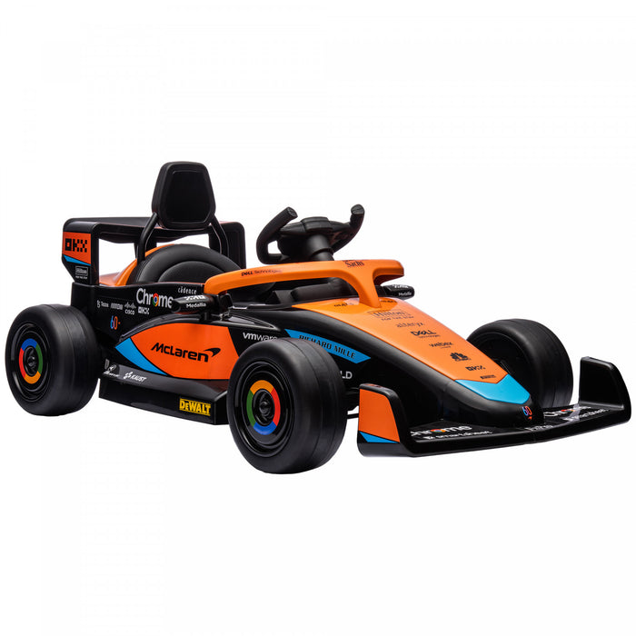 Qaba 12v Electric Car For Kids With Remote Control, Battery Powered Ride-On Kids Car Electric Ride On Car With Suspension, Music, Mp3, For Toddlers 3-5 Years, Orange