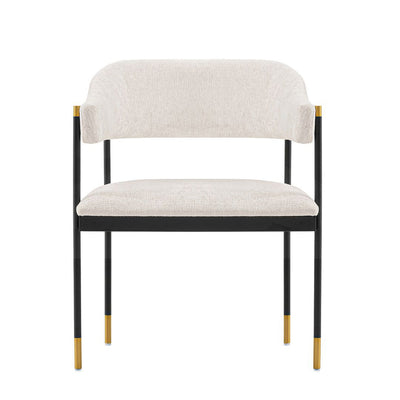 Manhattan Comfort Modern Lia Chenille Dining Chair - Cream|Chaise de salle à manger moderne Lia de Manhattan Comfort en chenille - crème