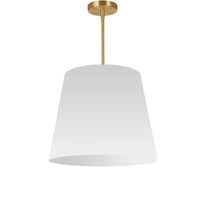 Dainolite Oversized Drum 1 Light Pendant tapered Drum Medium White Shade Lamp