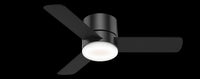 Minimus Ceiling Fan with Light Fixture - Black 