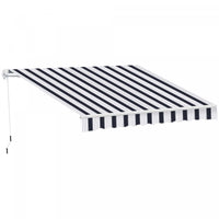 Outsunny 8' x 7' retractable awning, patio awnings, sunshade shelter with 280g/m² Uv & Water-resista