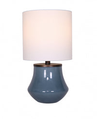 Blue Glass Accent Lamp